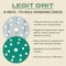 Legit Grit 6 inch Sand paper Disc, 15-Hole, 150 Grit, 100PK LG6-15150-100 - alternate 2